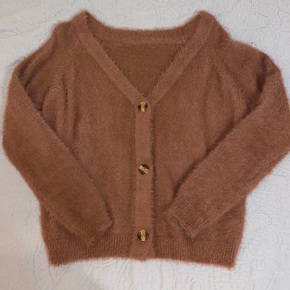 Fuzzy Cardigan/Sweater!